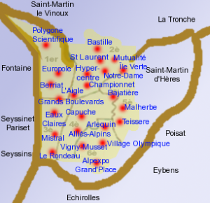 grenoble map carte bostonography 