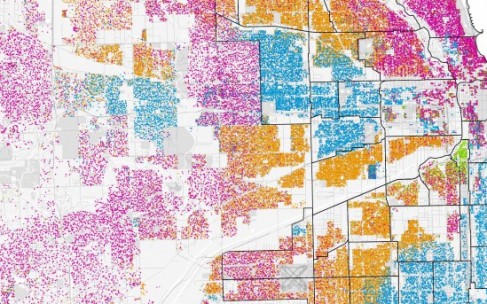CARTOGRAPHIE. Chicago: la fragmentation économique et ethnique des espaces CARTOGRAPHIE. Chicago: la fragmentation économique et ethnique des espaces
